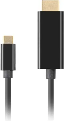 Zdjęcie produktu dla Kabel adapter Lanberg USB-C(M) - HDMI(M) 0,5m 4K 60Hz czarny