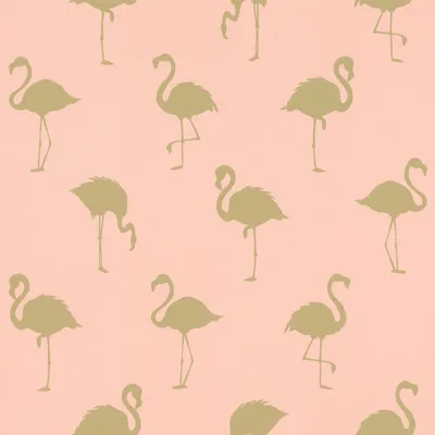 Produktbild von ESTAhome Tapete Flamingos Gold und Pfirsichrosa 53 cm x 10.05 m