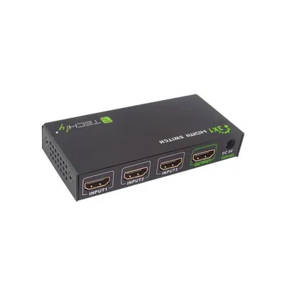 Produktbild von Techly IDATA-HDMI-4K31 Techly HDMI Switch 4K, UHD, 3D, 3 Wege