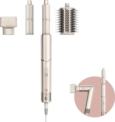 Image de Shark HD424SLEU brosse soufflante et fer à lisser Kit d'accessoires de coiffure Or rose, Argent 1400 W 2,5 m