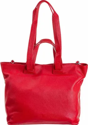 Produktbild von Prato LM K03 Asif Rindleder geprägt Shopper rot