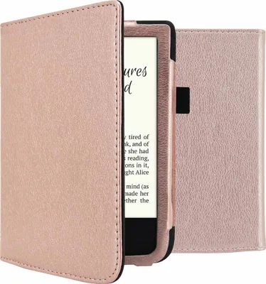 Produktbild von imoshion Vegan Leather Klapphülle Pocketbook Touch Lux 5 / HD 3 / Basic Lux 4 / Vivlio Lux 5 - Rosé gold