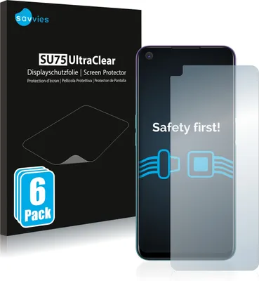 Produktbild von 6x Für Oppo A72 Schutzfolie Savvies Displayschutz Display Schutz Folie Klar Transparent