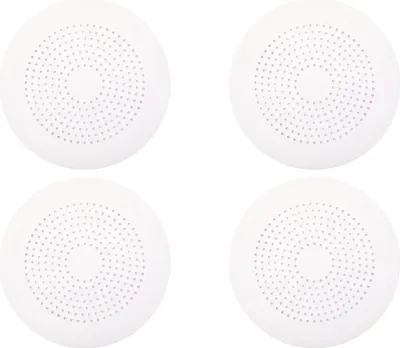 Produktbild von Abflusssieb Silikon, 4 Stück Abflusssieb Dusche Haarfänger Badewanne Abflussabdeckung, Abflusssieb für Badezimmer Badewanne und Küche (Weiß)