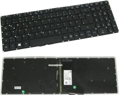 Produktbild von Original QWERTZ Deutsch Tastatur mit Hintergrundbeleuchtung ersetzt Acer Aspire NSK-REBBQ NSK-REDBW RE2SW-0G für Acer Aspire 5 Serie A515 A515-41 A515-41G A515-51 A515-51G A517 A517-51 (Deutsches Tastaturlayout)