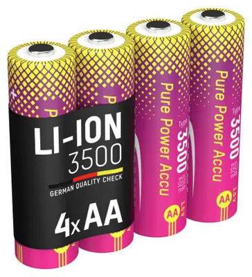 Produktbild von ANSMANN Pure Power Mignon AA 3500, hohe Kapazität und lange Laufzeit