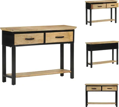 Obrázek produktu pro vidaXL Konzolový stolek 110x30x75 cm Hrubé masivní dřevo mango - Odkládací stolky