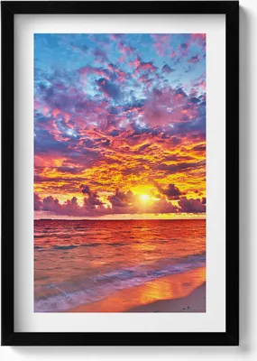 Produktbild von Gerahmtes Kunstwerk– Wandbild mit Rahmen – Gerahmtes Bild  – Wanddekoration – 40x60 cm –  Schwarz