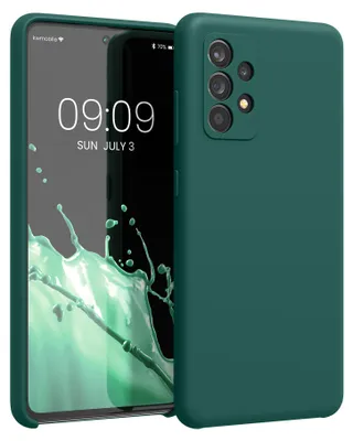Produktbild von kwmobile Handyhülle für Samsung Galaxy A52 / A52 5G / A52s 5G Hülle - Case Silikon - Kabelloses Laden - Schutzhülle Cover in Türkisgrün