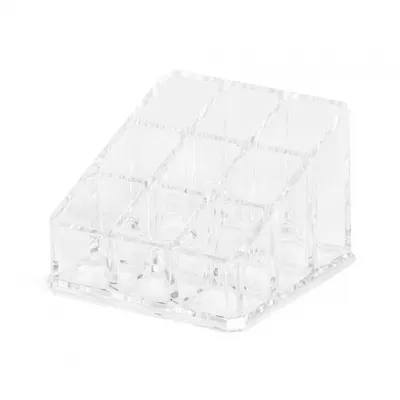 Image de porte-maquillage 9 x 9 x 6,5 cm transparent