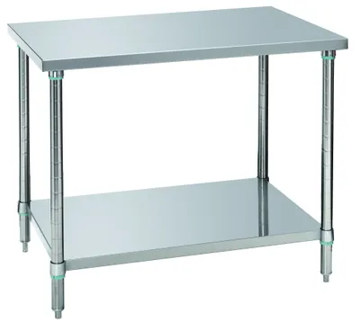 Produktbild von Arbeitstisch mit Bodenbord 1000 mm breit