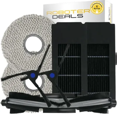 Produktbild von Zubehör Set, Ersatzteile für Ecovacs Deebot X2 OMNI (1x Hauptbürste, 2x Seitenbürste, 2x Pad, 2x Filter)