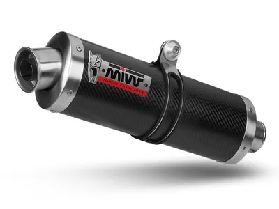 Immagine prodotto di Marmitta Slip-on MIVV Oval omologata in carbonio per YAMAHA yzf 600 r6 2003-2005
