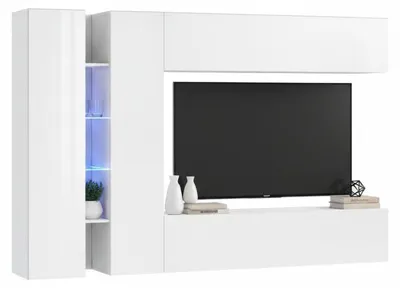 Produktbild von Wohnzimmermöbel Costanzo,  100 %  Italy,  cm 280 x 30 x 180,  glänzend weiß