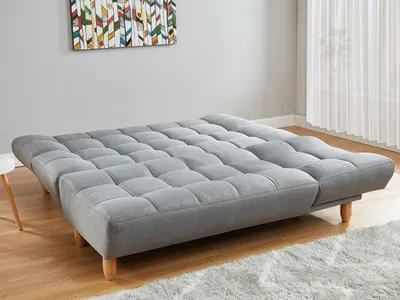 Produktbild von Modulierbares Schlafsofa Klappsofa - Stoff - Grau - ESTEBAN