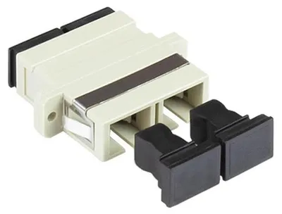 Produktbild von LWL Duplex Kupplung SC/SC OM2 Multimode mit Keramikhülse Grau