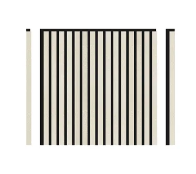 Produktbild von DECOHAUS – Akustikpaneel Matt-Creme, 4 Stück à 600×600×21,5 mm