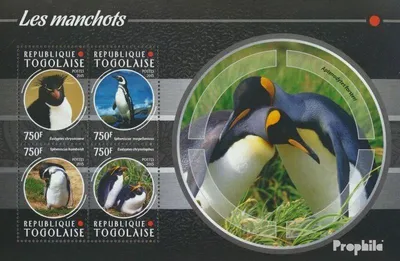 Produktbild von Briefmarken Togo 2015 Mi 6679-6682 Kleinbogen (kompl. Ausgabe) postfrisch Pinguine