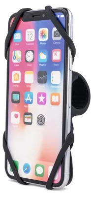 Immagine prodotto di Partel, supporto fisso per bicicletta per smartphone universale da 4" a 6", nero