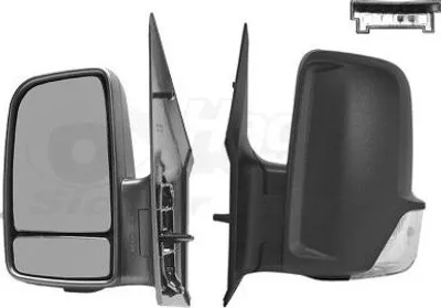 Produktbild von VAN WEZEL 3077811 Außenspiegel Seitenspiegel Links passend für MERCEDES-BENZ SPRINTER 3,5-t Kasten (906) Unbeheizt