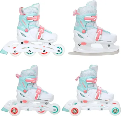 Produktbild von 4in1 Inlineskates/Triskates/Rollschuhe/Schlittschuhe Croxer Inez 26-29 ABEC7 verstellbar