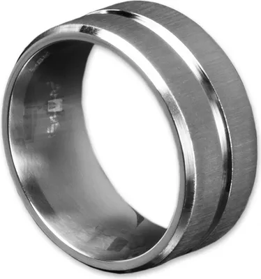 Produktbild von viva-adorno Gr. 65 (20,6 mm Ø) Breiter Herren Edelstahl Ring XL mit matter Oberfläche RS54,D8 15mm