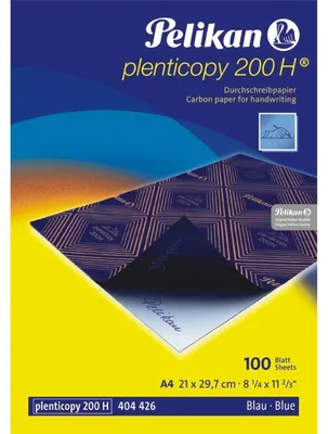 Produktbild von Pelikan Plenticopy 200 H - Kohlepapier - 100 Blatt - A4 (210 x 297 mm)