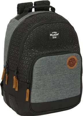 Obrázok produktu pre Školský batoh BlackFit8 Old school Black Grey 32 x 42 x 15 cm