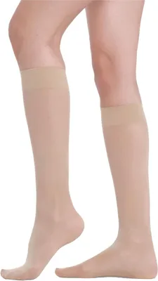 Produktbild von Kompressionsstrumpf Kompressionsstrümpfe Damen 70 Den, Kniestrümpfe, 17-18 mmHg, bequeme Unterstützung, für