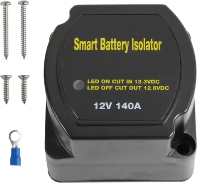 Obrázek produktu pro Izolátor baterií, 12 V sada, 140 A dělené nabíjecí relé, automatické duální relé pro lodě, čtyřkolky, UTV, obytné automobily, auta