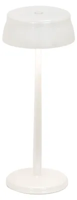 Imagen del producto de Zafferano - Lámpara de mesa LED inteligente SISTER LIGHT, con conexión Wi-Fi, recargable y regulable en intensidad, en color blanco perla