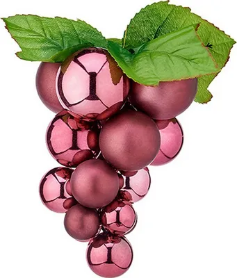 Immagine prodotto di Bola di Natale piccola in plastica rosa 14 x 14 x 25 cm