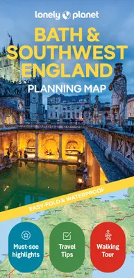 Imagen del producto de Mapa de planificación de Lonely Planet para Bath y el suroeste de Inglaterra