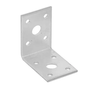 Produktbild von Winkelverbinder 50x50x35mm verzinkt Lochplattenwinkel Stuhlwinkel