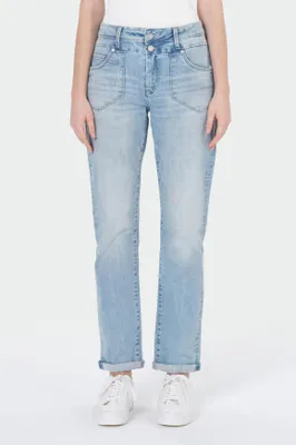 Produktbild von M.O.D Miracle of Denim Peggy Comfort Straight Jeans Damen Font Blue