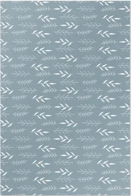 Produktbild von Minimalistische Illustration von Zweigen und Blättern – Vinylteppich – 60x90 cm – Indoor Teppich – Flur – Pflegeleicht – Modern