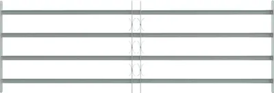 Produktbild von vidaXL Fenstergitter Verstellbar mit 4 Querstäben 1000-1500 mm