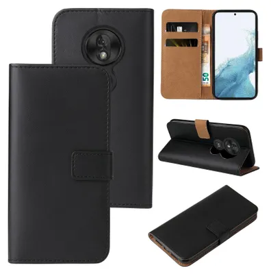 Produktbild von Handy Hülle für Motorola Moto G7 Klapphülle Bookcase Flip Cover Handy Tasche Etui Farbe: Schwarz