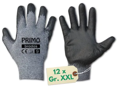 Produktbild von 12 x Arbeitshandschuhe Herren Gr. XXL Garten Handschuhe Arbeit Gartenhandschuhe Damen Montage Handschuhe Mechaniker Latex Schutzhandschuhe Sicherheitshandschuhe Gr. 11