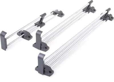 Obrázok produktu pre Aqbau® Výsuvná tyč na oblečenie I Výsuvná tyč na šatník I Výsuvná šatníková skriňa I Držiak na vešiaky na šatník 30 cm