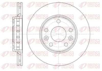 Produktbild von 2x REMSA Bremsscheibe 61346.10 vorne für RENAULT MEGANE III Grandtour (KZ0/1)