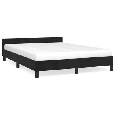 Immagine prodotto di vidaXL Struttura letto senza materasso nero 140x200 cm in velluto