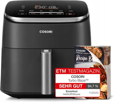 Zdjęcie produktu dla Frytownica beztłuszczowa COSORI CAF-DC601-KEU Turbo Blaze 6L Airfryer nowa