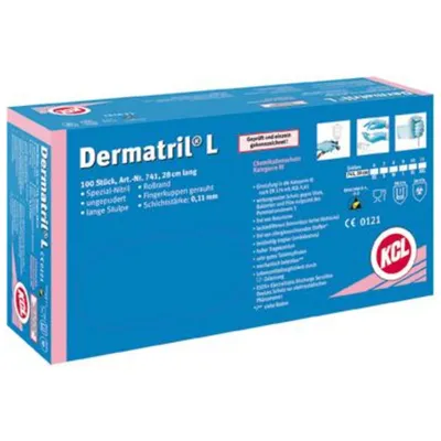 Immagine prodotto di Guanti monouso DermatrilL741, taglia 10 (confezione da 100 pezzi)