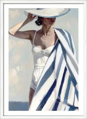 Produktbild von Gerahmtes Bild Girl On The Beach IV 53x73 cm