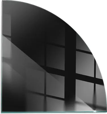 Produktbild von Farbe Dunkelgraphit – Glasbodenplatte für – Kaminofen – Kaminplatte Glas – Schutzglas – Funkenschutzplatte –Glasbodenplatte Feuerfeste – Hitzeschutzplatte – Bodenschutz aus Glas – 1/4 100x100 cm