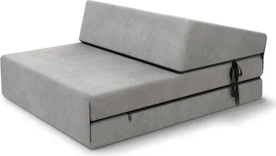 Produktbild von Klappmatratze 70x200 cm Futonsofa SUZI MINI Kaltschaum Polyurethan Höhe ca. 9 cm Trinity Grau