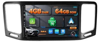 Obrázok produktu pre Android 14, autorádio pre VW Sharan (2012-2018) - Bezdrôtové pripojenie CarPlay/Android Auto - 9-palcové 2DIN