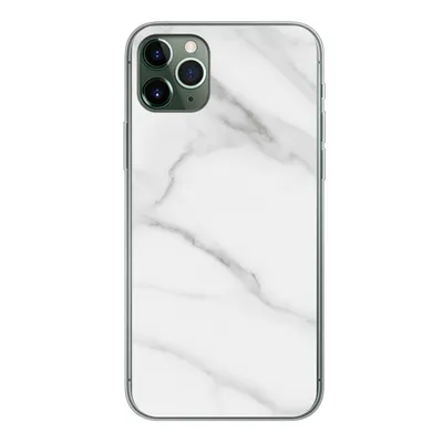 Produktbild von MuchoWow® Handyhülle Schutzhülle Hülle für iPhone 11 Pro Max Marmor - Strukturiert - Weiß - Grau - Stein - Marmoroptik Silikon Softcase Handy Hülle - Schutz