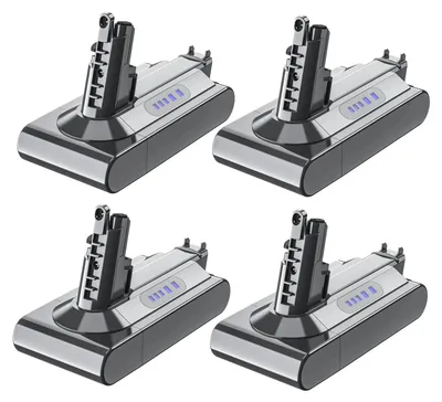 Immagine prodotto di V10/SV12 - Batterie di ricambio per aspirapolvere senza fili - 6000 mAh - Compatibili con Motorhead/Animal/Trigger - Confezione da 4